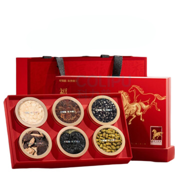 杞里香 东方颂215g福马献瑞六拼礼盒 215g 西洋参40g+红参40g+黑枸杞50g+铁皮石斛50g+灵芝20g+陈皮15g