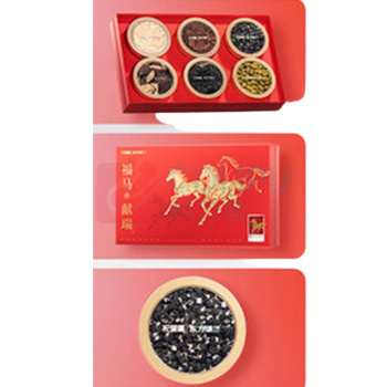 杞里香 东方颂215g福马献瑞六拼礼盒 215g 西洋参40g+红参40g+黑枸杞50g+铁皮石斛50g+灵芝20g+陈皮15g