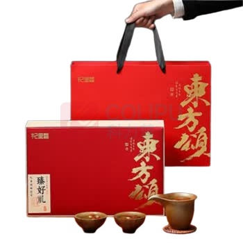杞里香 1.0-1.2cm西洋参红枸杞双拼礼盒 东方颂 头茬枸杞*(180g)+西洋参*(80g) 新老包装随机发货
