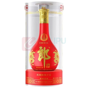 郎酒 红花郎15 酱香型白酒 53度 500ml/瓶