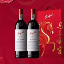 奔富 BIN389 赤霞珠设拉子干红葡萄酒红酒礼盒 750ml*2