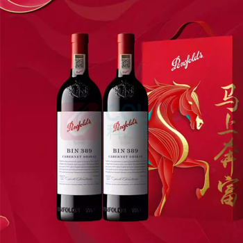 奔富 BIN389 赤霞珠设拉子干红葡萄酒红酒礼盒 750ml*2