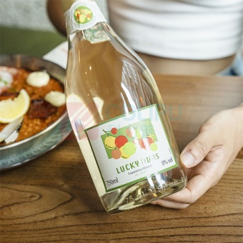 好运 葡萄起泡白葡萄汁 750ml*6瓶 无醇