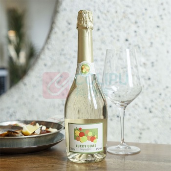 好运 葡萄起泡白葡萄汁 750ml*6瓶 无醇