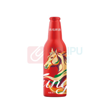 青岛啤酒 TSINGTAO 鸿运当头马年限定生肖款啤酒 355ml/瓶 12瓶/箱