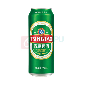 青岛啤酒 TSINGTAO 经典拉格 550ml/罐 18罐/箱