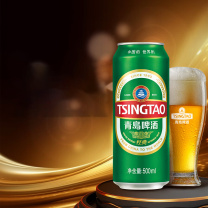 青岛啤酒 TSINGTAO 经典拉格 浓郁麦香 500ml/罐 24罐/箱
