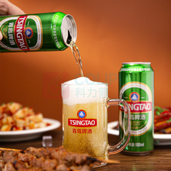 青岛啤酒 TSINGTAO 经典拉格 浓郁麦香 500ml/罐 24罐/箱