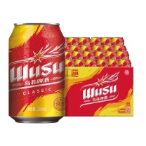 乌苏啤酒 经典乌苏烈性啤酒 330ml*24罐