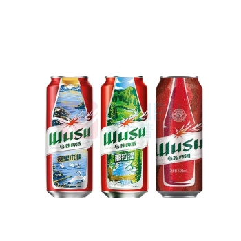 乌苏啤酒 大红乌苏风景罐 500ml*12罐