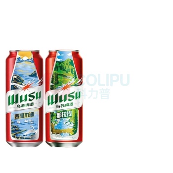 乌苏啤酒 大红乌苏风景罐 500ml*12罐
