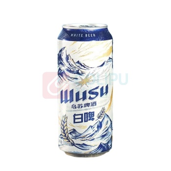 乌苏啤酒 天山清爽白啤精酿阿克苏小麦 500ml*12罐