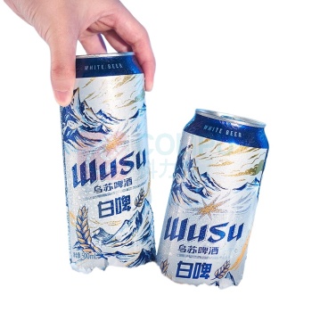 乌苏啤酒 天山清爽白啤精酿阿克苏小麦 500ml*12罐