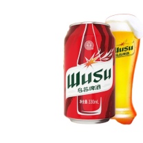 乌苏啤酒 大红乌苏烈性啤酒 330ml*24罐