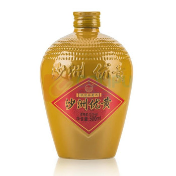 沙洲优黄 低聚糖五年 小黄坛 半干型 苏派黄酒 500ml*8瓶