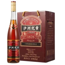 沙洲优黄 八年陈黄酒 半干型 苏派 清爽型花雕酒 670ml*6瓶