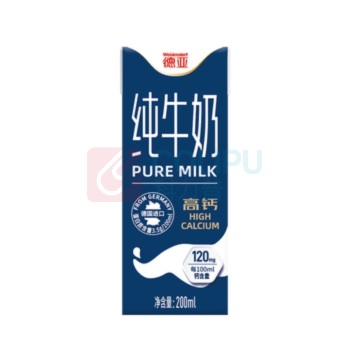 德亚 WEIDENDORF 牛奶礼盒 高钙低脂 200ml*12