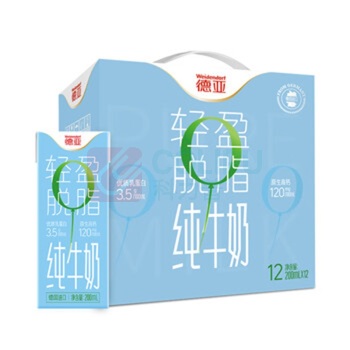 德亚 WEIDENDORF 轻盈脱脂牛奶 (200mlx12)礼盒