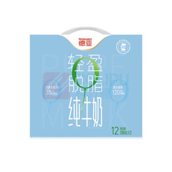 德亚 WEIDENDORF 轻盈脱脂牛奶 (200mlx12)礼盒