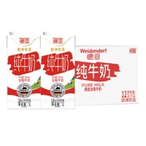 德亚 WEIDENDORF 全脂牛奶 1L*12盒/箱