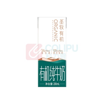圣牧 有机纯牛奶 原生高钙 200ml/盒 10盒/箱