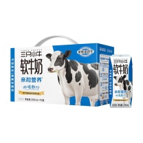 现代牧业 三只小牛无乳糖软牛奶 200ml*10盒