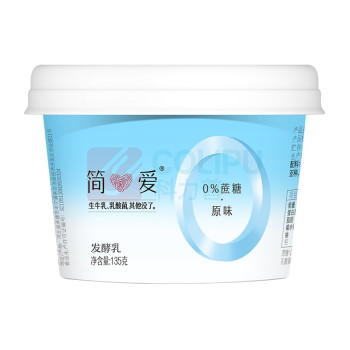 简爱 0添加糖·裸酸奶 135g*12杯 低温