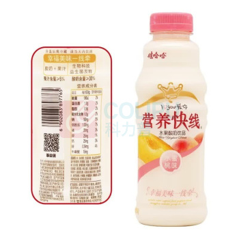 娃哈哈 Wahaha 营养快线 桃味 500g/瓶 15瓶/箱