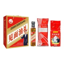 資水之陽 礼盒 米面油见面有礼礼盒 稻米胚芽油248mL、麦香面500g、稻虾福米500g