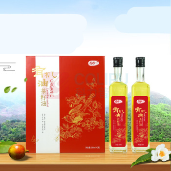 润心 有机山茶油 500mL*2 (红色)