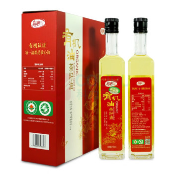 润心 有机山茶油 500mL*2 (红色)