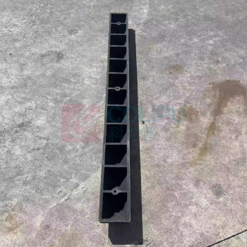 添玖 停车位挡车器 165*15*10cm 车库定位限位器 橡塑款 (配螺丝)