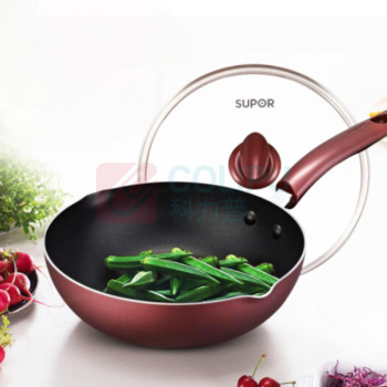 苏泊尔 SUPOR 火红点煎炒锅-绚溢系列 PJ28R4 28cm