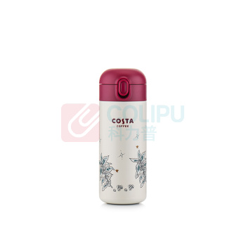 COSTA 弹跳保温杯 CO-S350-B 350ml (Costa红+白)