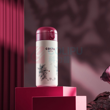 COSTA 弹跳保温杯 CO-S350-B 350ml (Costa红+白)