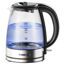格来德 grelide 电水壶 G1218A 1800W 1.7L (黑色) 高硼硅玻璃