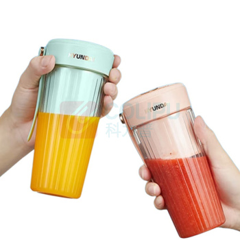 HYUNDAI 榨汁机 长82mm;宽82mm;高183mm 300mL秒速鲜榨+6叶不锈钢刀头 (樱花粉)