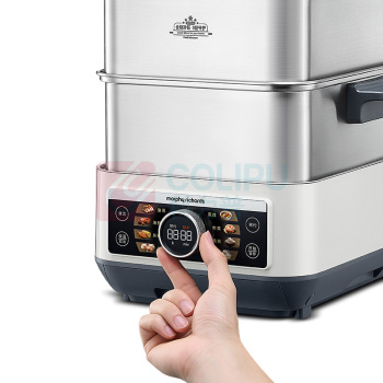 摩飞电器 Morphyrichards 双层不锈钢电蒸锅 MR1178 2000W 12L (白色)