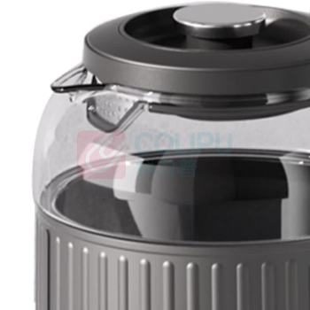 膳魔师 THERMOS 电热水壶 1600W EHA-1337A 1.8L (曜石黑) 205*160*240mm 高硼硅玻璃+PP+不锈钢+钛底盘