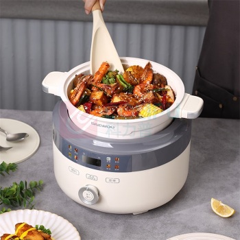 大宇 DAEWOO 多功能料理锅家用焖炖煮饭电火锅多用途锅4.3L DYLL-12N06