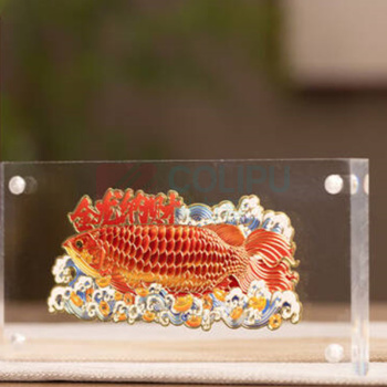 朱炳仁 金龙纳财桌屏 142*65*0.5MM/约0.025KG