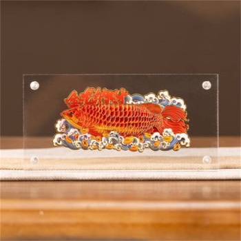 朱炳仁 金龙纳财桌屏 142*65*0.5MM/约0.025KG