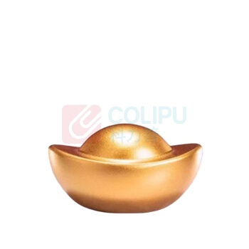 朱炳仁 小号元宝工艺品 一锭发财 约35*25*20MM