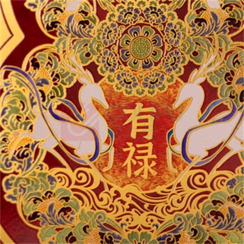 朱炳仁 桌屏 装饰画客厅玄关桌面 生财有禄