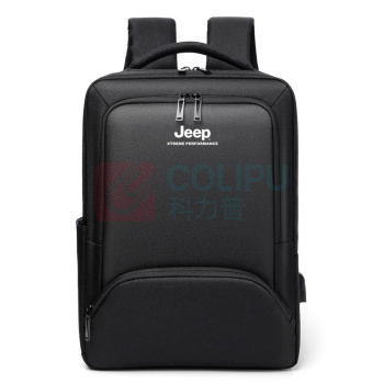 Jeep 硬壳电脑双肩包 P423078210 40*29*11cm (至臻黑/石墨灰(随机发货)) 硬壳电脑双肩包