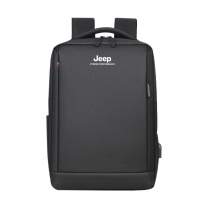 Jeep 电脑双肩包 P423078206 40*29*11cm (至臻黑/石墨灰(随机发货)) 电脑双肩包