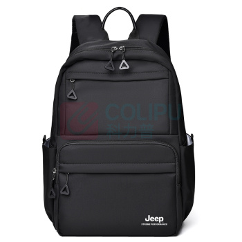 Jeep 电脑双肩包 P423078205 42*30*14cm (至臻黑/乳白色(随机发货)) 电脑双肩包