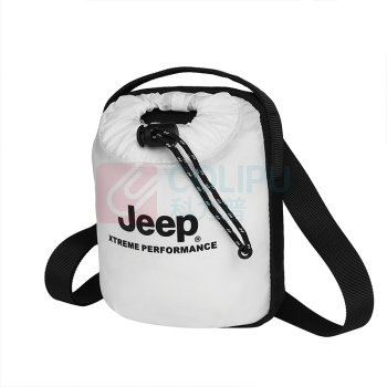 Jeep 户外单肩包 P233078275 17*4*13cm (黑色/白色(随机发货)) 户外单肩包