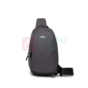 Jeep 户外防水单肩包 J123078295 25*14*8cm (灰色) 户外防水单肩包
