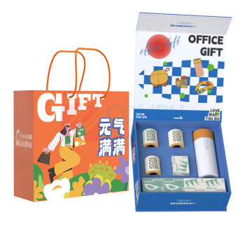 和正 HEZHENG 智能温显水杯艾灸罐 HZ-OFFICE-4 精致盒装 艾灸罐三支装+30个艾柱+30个胶贴 智能温显保温杯HZ-CUP-1